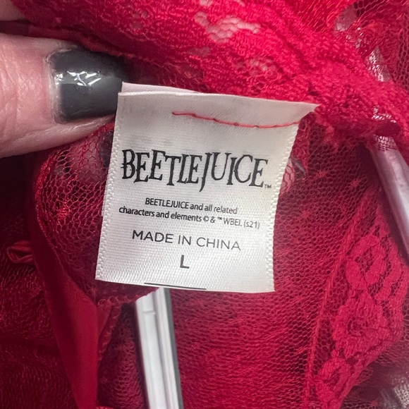 Beetlejuice Lydia costume Dress with Veil and wig - Picture 6 of 7